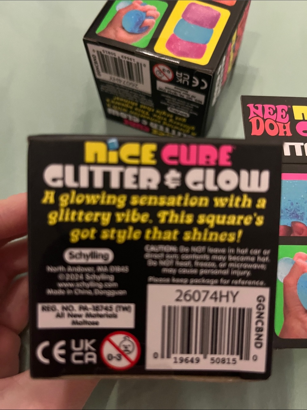 NEW (3) Three, Needoh nice cubes, glitter & glow - Picture 4 of 5